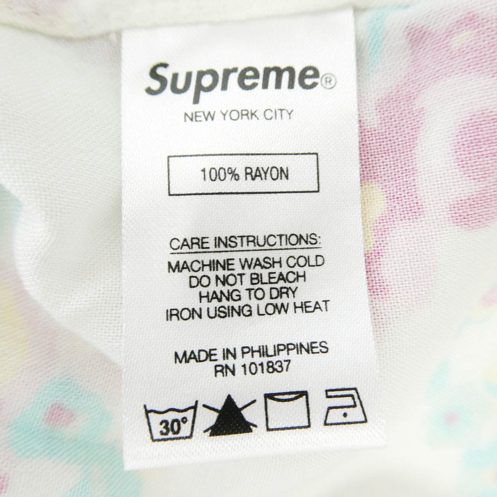 Supreme シュプリーム 20SS Floral Rayon S/S Shirt フローラル レーヨン ショートスリーブ 半袖 シャツ マルチカラー系 M【中古】