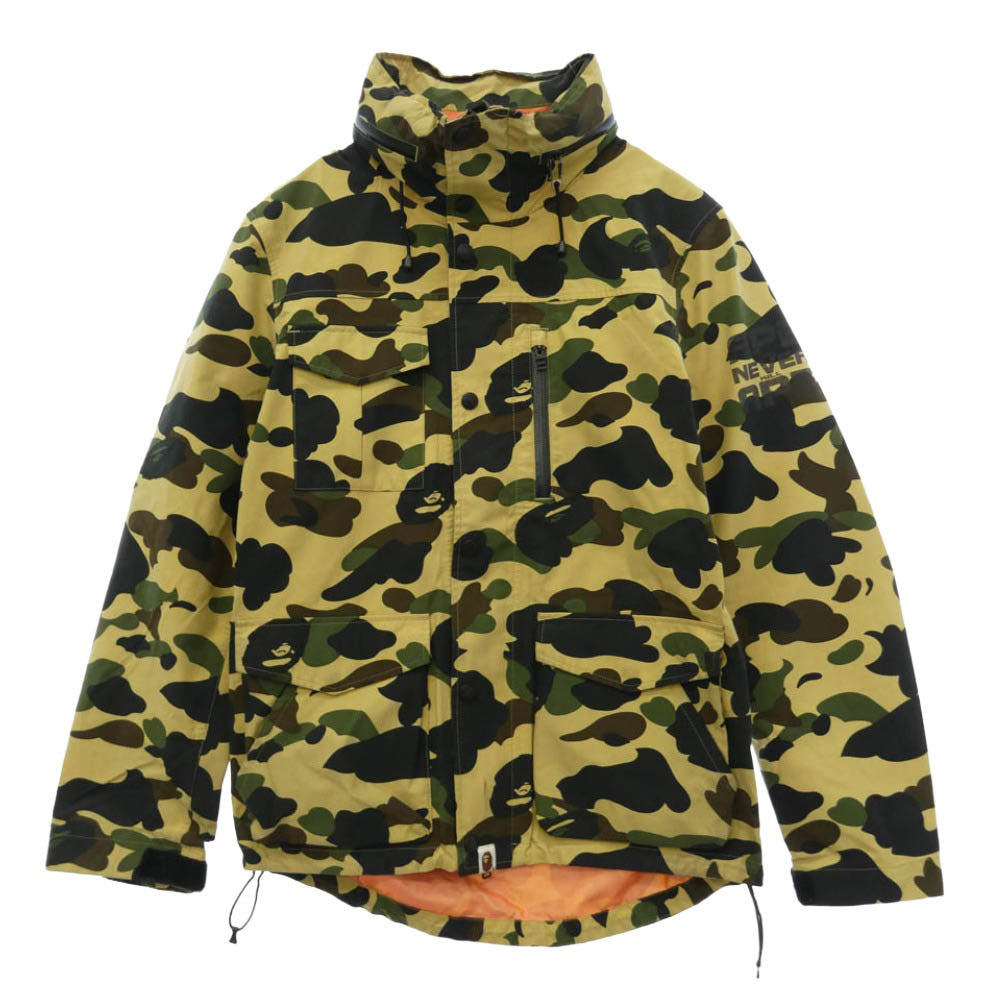 A BATHING APE アベイシングエイプ 1ST CAMO GORE-TEX NYLON JACKET ファースト カモ イエローカモ 猿迷彩 ゴアテックス ナイロン ジャケット マルチカラー系 M【中古】