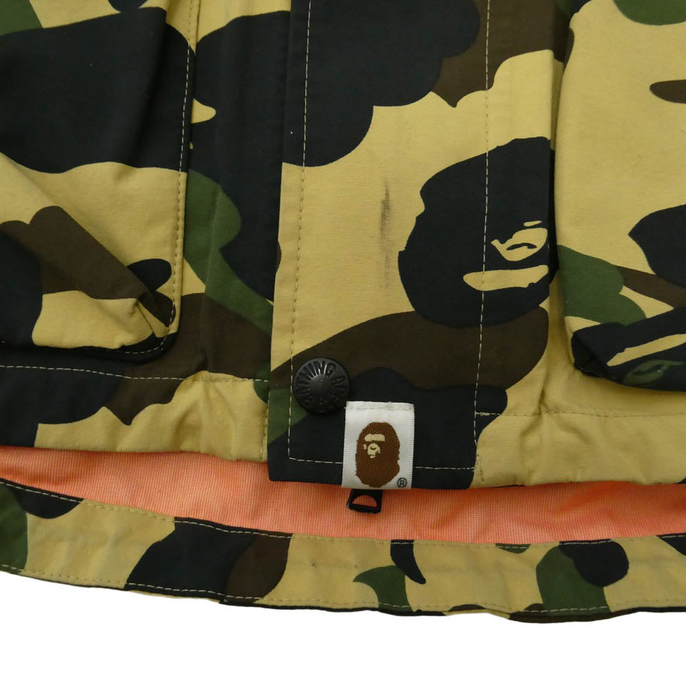A BATHING APE アベイシングエイプ 1ST CAMO GORE-TEX NYLON JACKET ファースト カモ イエローカモ 猿迷彩 ゴアテックス ナイロン ジャケット マルチカラー系 M【中古】