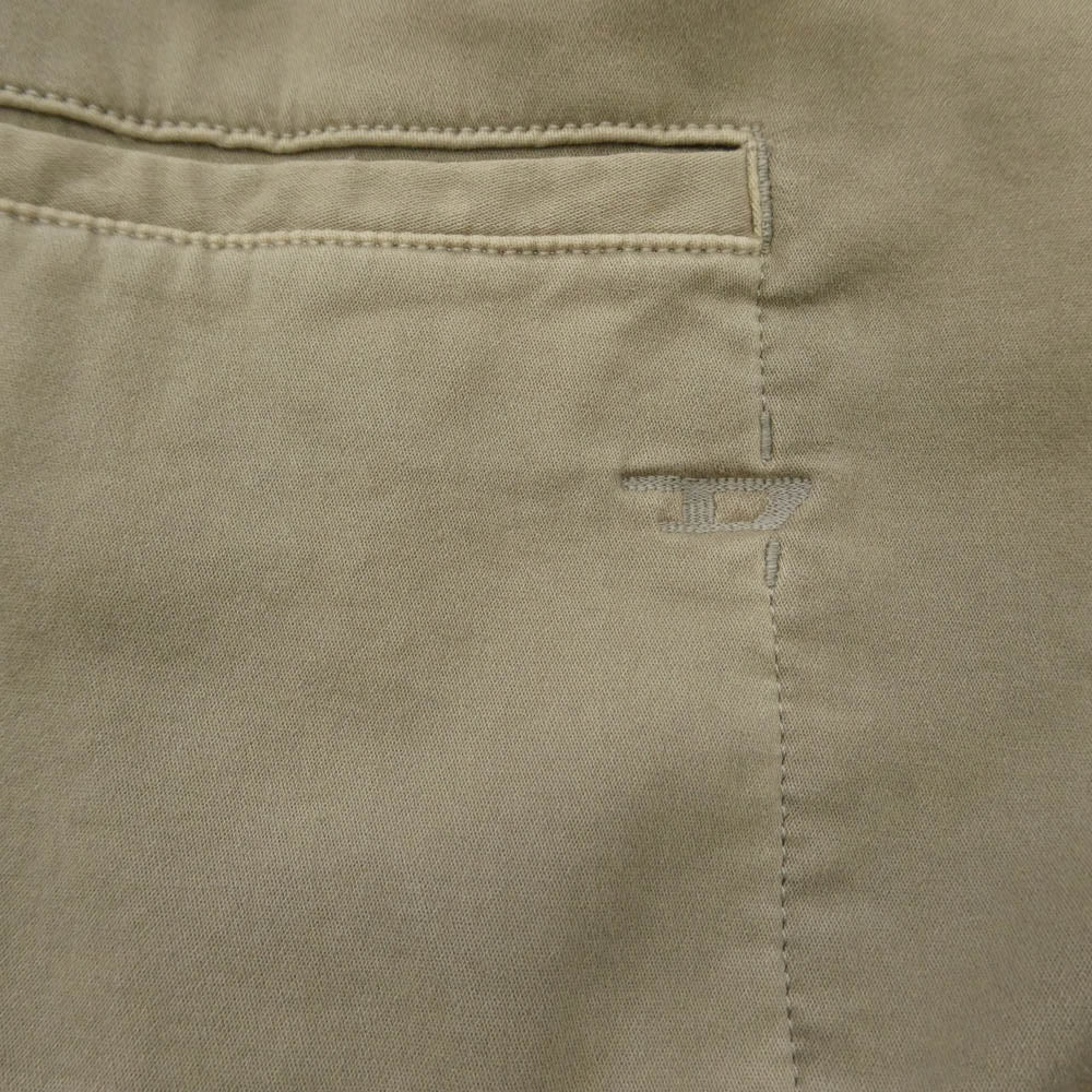 DIESEL ディーゼル A09757 D-HENNES JOGG フーデッド ジョグ デニム ストレッチ ジャージ ジップアップ ジャケット ベージュ系 M【中古】