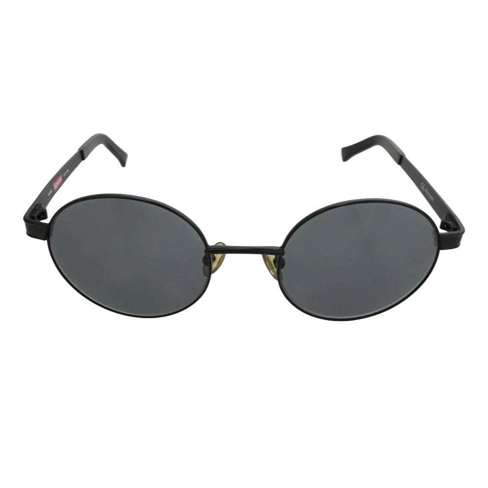 Supreme シュプリーム 14SS Tunnel Metal Sunglasses ラウンド型 メタルフレーム サングラス カラー レンズ アイウェア ブラック系【中古】