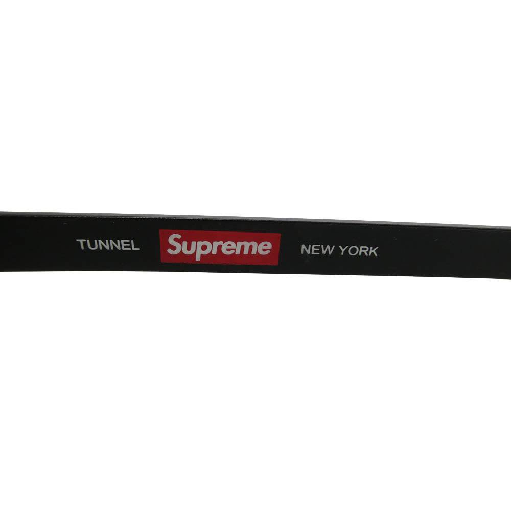 Supreme シュプリーム 14SS Tunnel Metal Sunglasses ラウンド型 メタルフレーム サングラス カラー レンズ アイウェア ブラック系【中古】