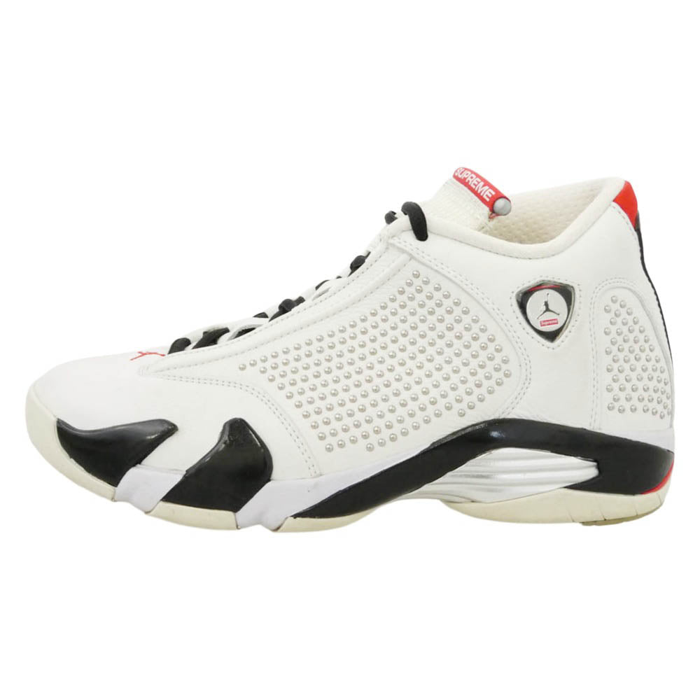 Supreme シュプリーム NIKE ナイキ BV7630-106 × AIR JORDAN 14 RETRO エアージョーダン 14 レトロ ハイカット スニーカー ホワイト系 27cm【中古】