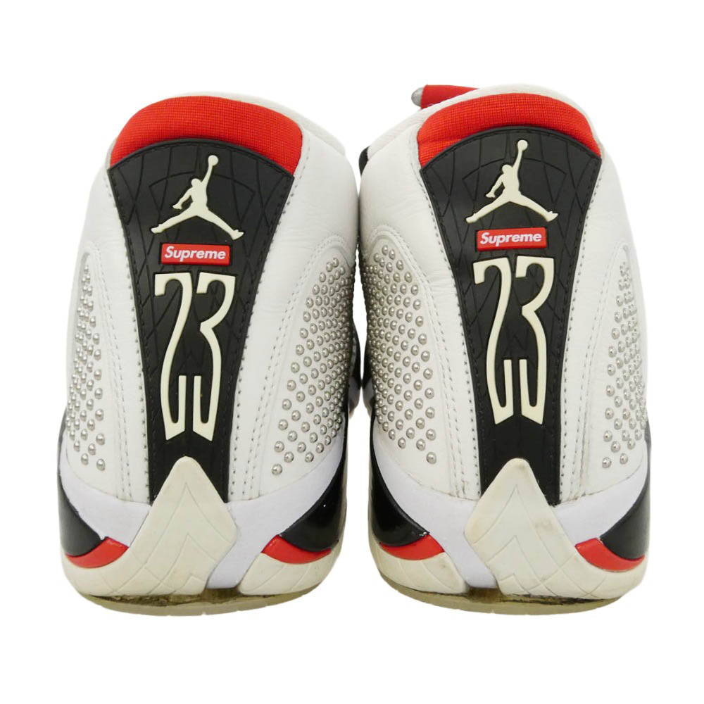 Supreme シュプリーム NIKE ナイキ BV7630-106 × AIR JORDAN 14 RETRO エアージョーダン 14 レトロ ハイカット スニーカー ホワイト系 27cm【中古】