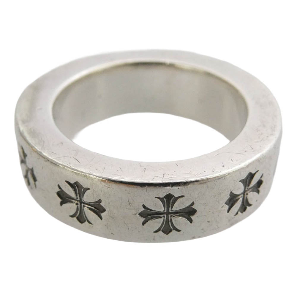 CHROME HEARTS クロムハーツ（原本無） ブラックシンフォニーギャランティ付属 6mm SPACER FOREVER スペーサー フォーエバー リング シルバー系 8号【中古】