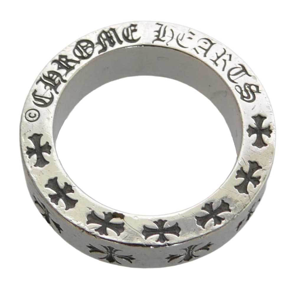 CHROME HEARTS クロムハーツ（原本無） ブラックシンフォニーギャランティ付属 6mm SPACER FOREVER スペーサー フォーエバー リング シルバー系 8号【中古】