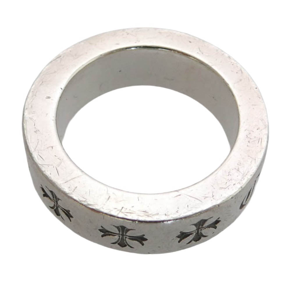 CHROME HEARTS クロムハーツ（原本無） ブラックシンフォニーギャランティ付属 6mm SPACER FOREVER スペーサー フォーエバー リング シルバー系 8号【中古】