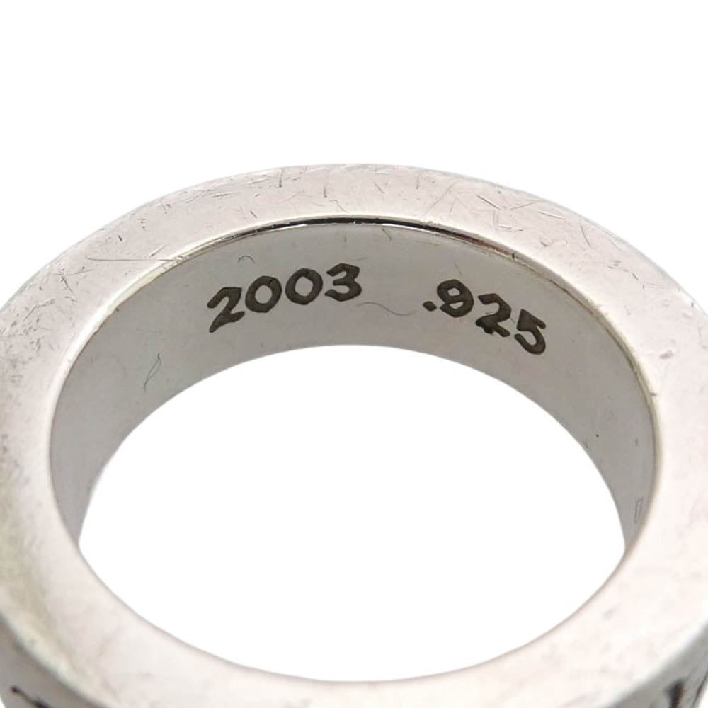 CHROME HEARTS クロムハーツ（原本無） ブラックシンフォニーギャランティ付属 6mm SPACER FOREVER スペーサー フォーエバー リング シルバー系 8号【中古】