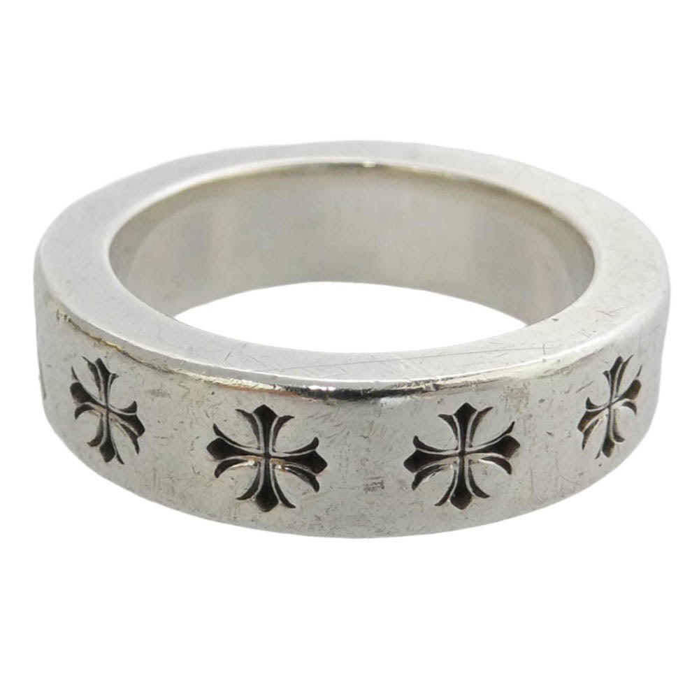 CHROME HEARTS クロムハーツ（原本無） ブラックシンフォニーギャランティ付属 6mm SPACER FOREVER スペーサー フォーエバー リング シルバー系 15.5号【中古】