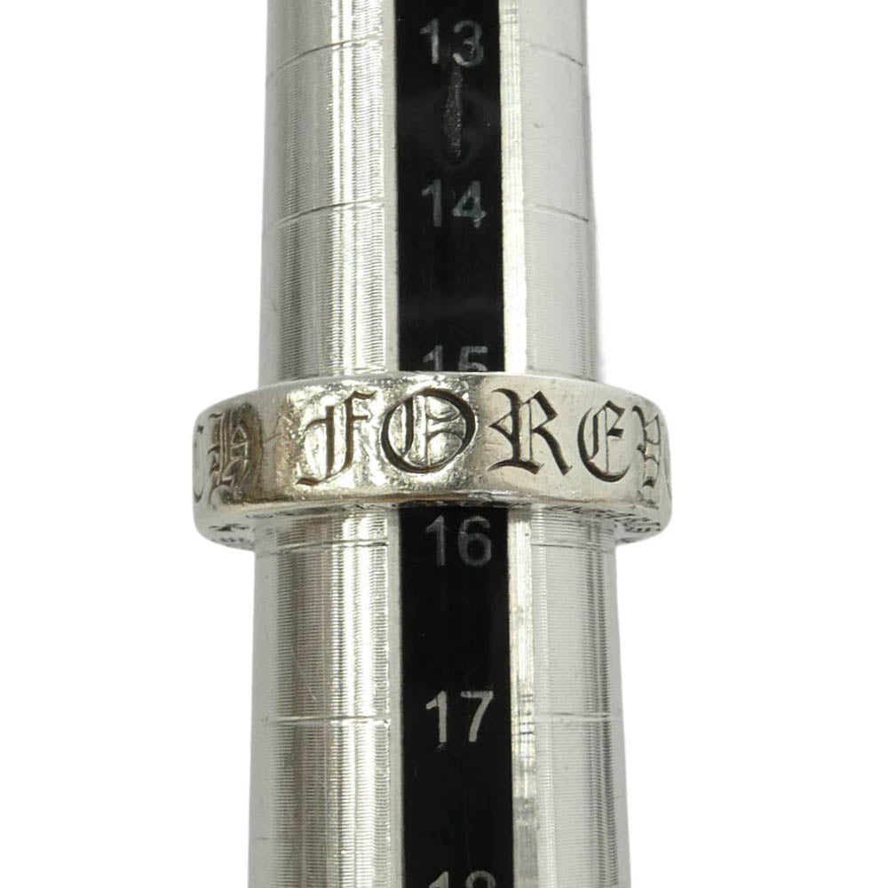 CHROME HEARTS クロムハーツ（原本無） ブラックシンフォニーギャランティ付属 6mm SPACER FOREVER スペーサー フォーエバー リング シルバー系 15.5号【中古】