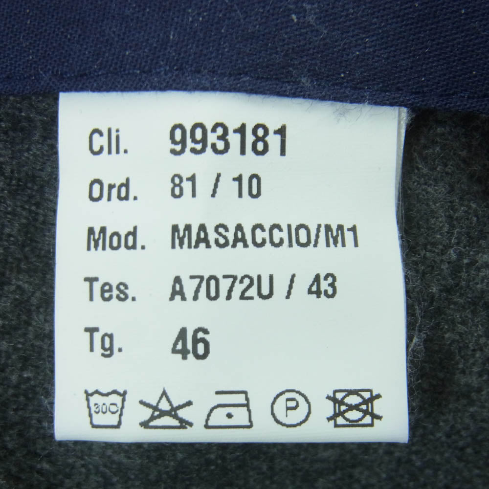 ジャブスアルキヴィオ 993181 MASACCIO マサッチョ ウール混 スラックス パンツ グレー系 46【中古】