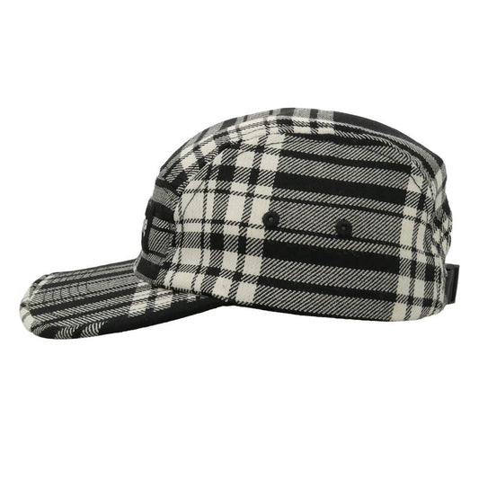 Supreme シュプリーム 25AW Lochcarron Box Logo Camp Cap ロキャロン キャンプ キャップ ボックスロゴ チェック柄 帽子 ブラック系 ホワイト系 58cm【中古】