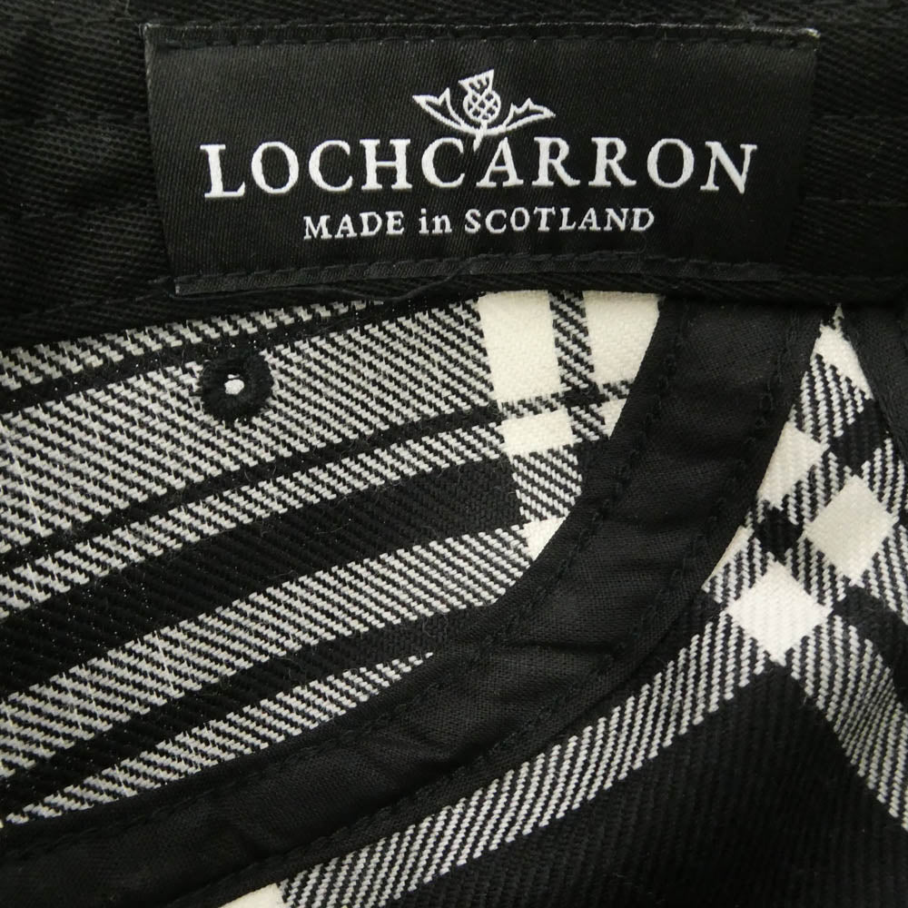 Supreme シュプリーム 25AW Lochcarron Box Logo Camp Cap ロキャロン キャンプ キャップ ボックスロゴ チェック柄 帽子 ブラック系 ホワイト系 58cm【中古】
