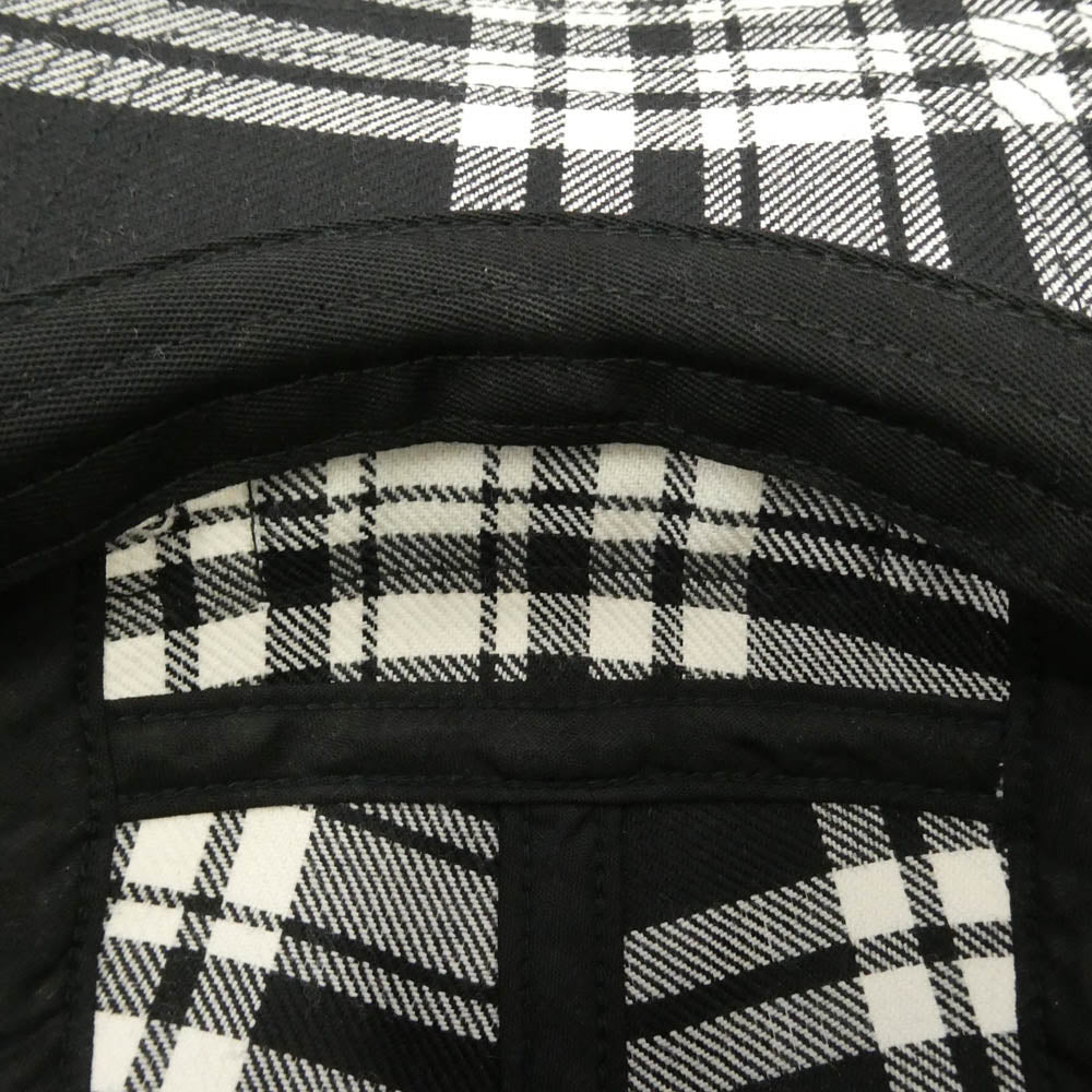 Supreme シュプリーム 25AW Lochcarron Box Logo Camp Cap ロキャロン キャンプ キャップ ボックスロゴ チェック柄 帽子 ブラック系 ホワイト系 58cm【中古】