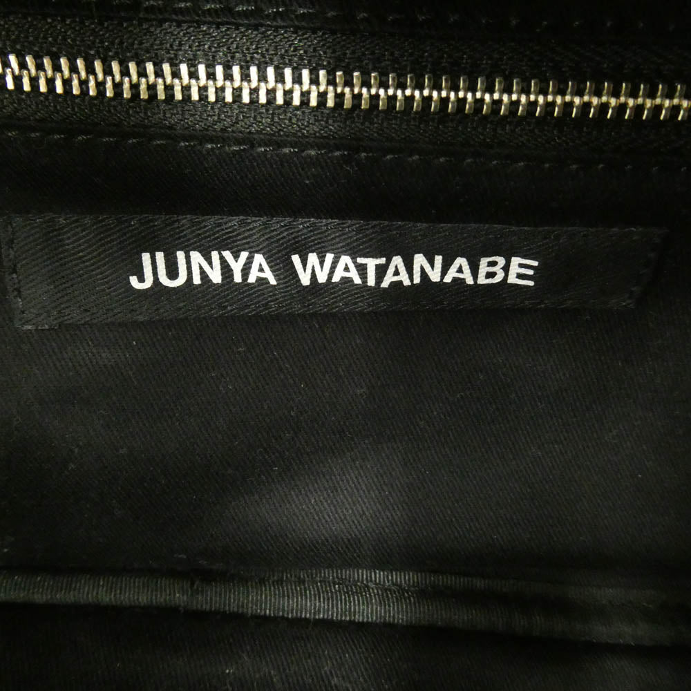 JUNYA WATANABE COMME des GARCONS ジュンヤワタナベコムデギャルソン 25AW JP-K205 ステアガラス 背面ヘアハイド ショルダーバッグ ブラック系【美品】【中古】