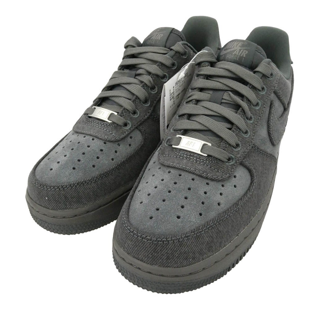 NIKE ナイキ IR0951-003 Air Force 1 '07 LV8 Denim AF1 エア フォース 1 デニム ローカット スニーカー チャコール系 26.5cm【新古品】【未使用】【中古】