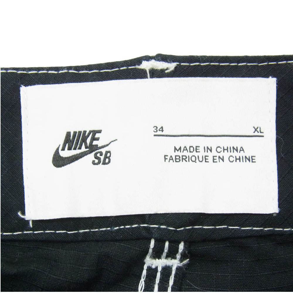NIKE ナイキ FB8429-010 SB COTTON DOUBLE KNEE PANTS リップストップ ダブルニー パンツ ブラック系 XL【中古】