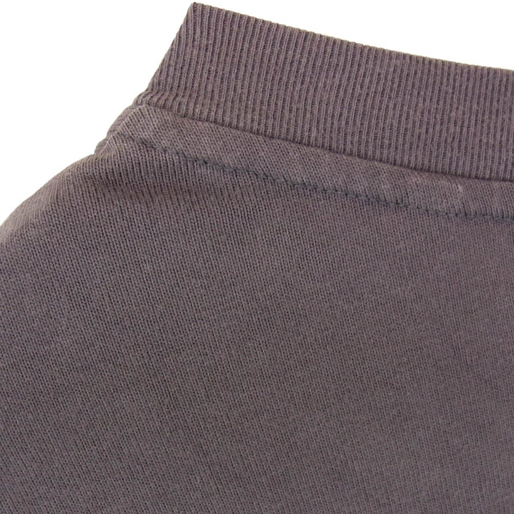 CALVIN KLEIN カルバンクライン KITH キス 胸ロゴ刺繍 ヘンリーネック 長袖 Tシャツ カットソー グレー系 M【中古】