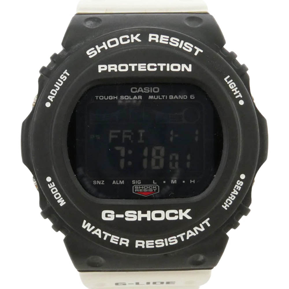 CASIO G-SHOCK カシオ ジーショック GWX-5700SSN ウミヘビ柄 ツートンカラー 電波ソーラー ウォッチ 腕時計 ブラック系 ホワイト系【中古】