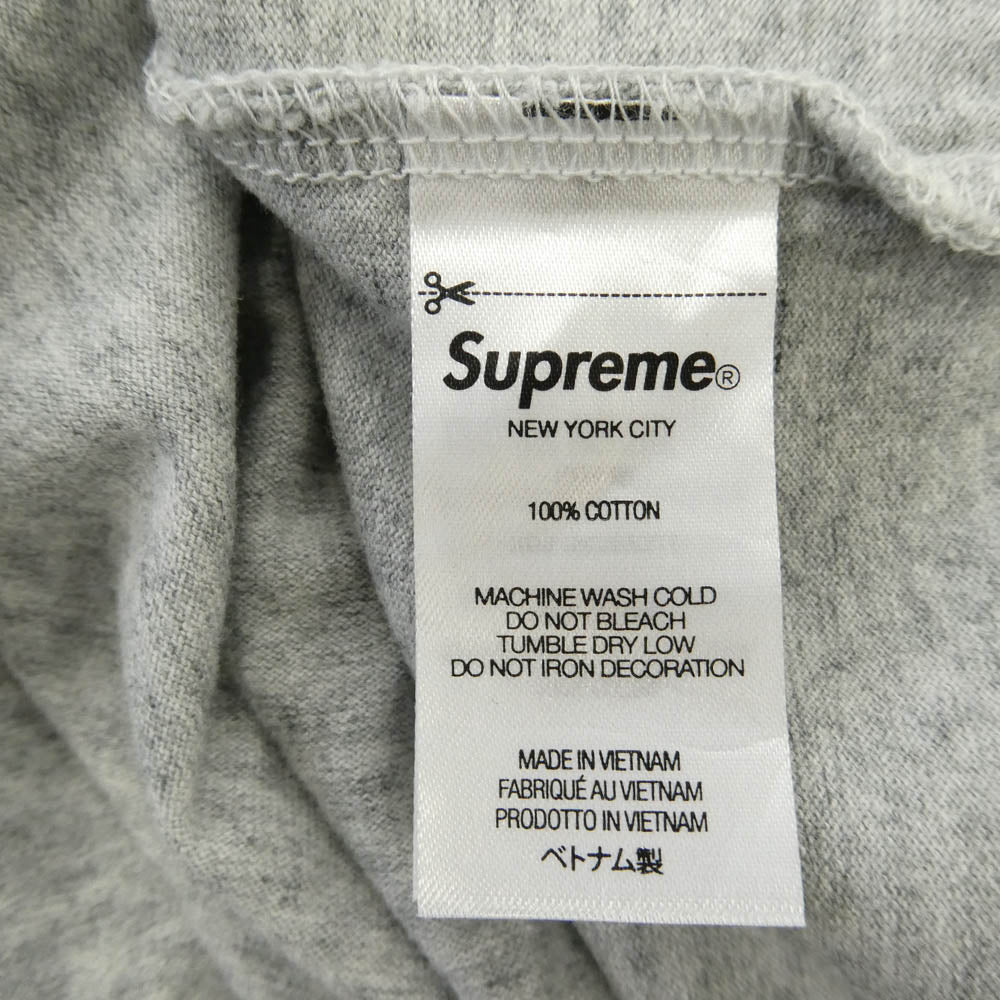 Supreme シュプリーム Small Box Logo Tee スモールボックスロゴ クルーネック 半袖 Tシャツ グレー系 L【極上美品】【中古】