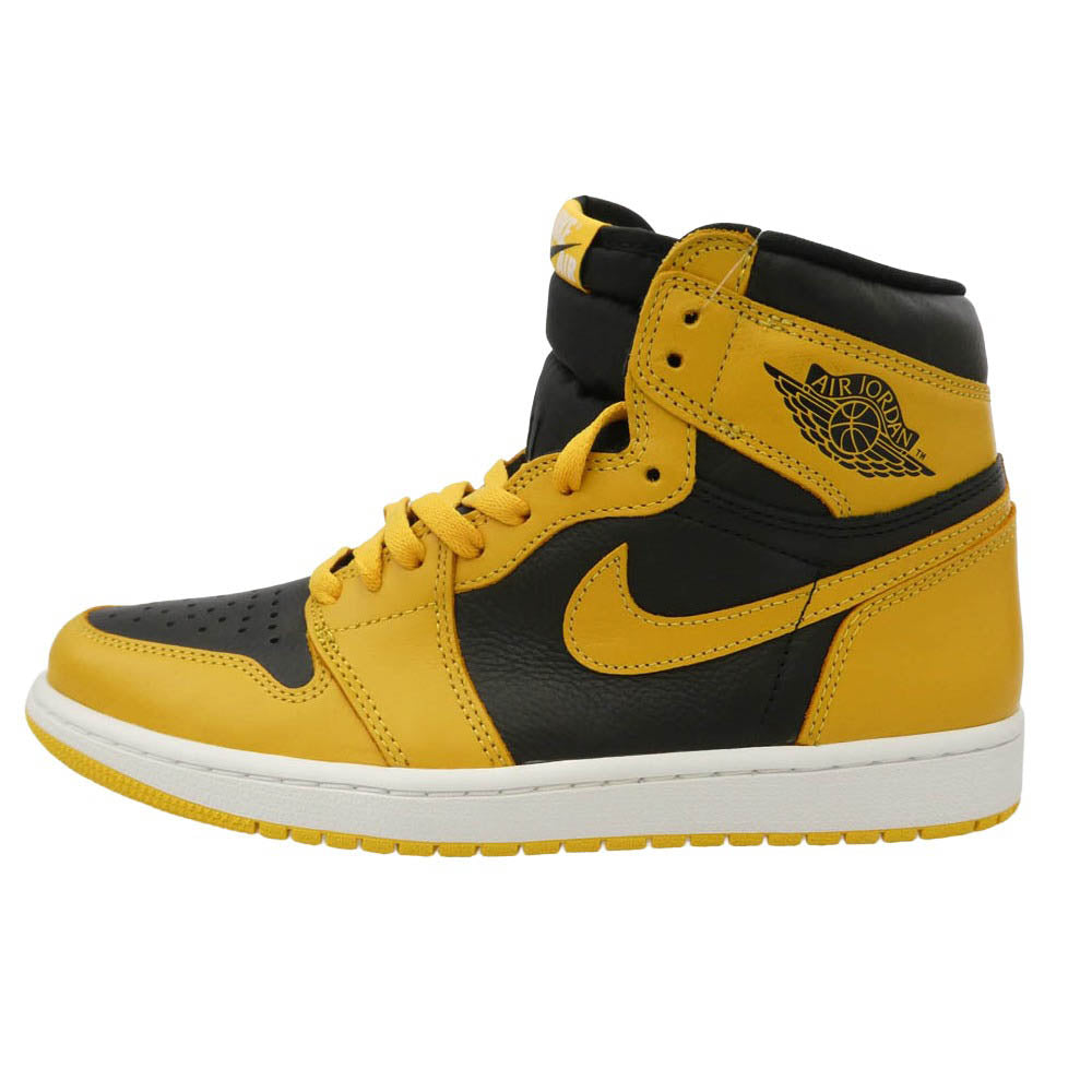 NIKE ナイキ 555088-701 AIR JORDAN 1 HIGH OG POLLEN AJ1 エアジョーダン1 パラン ハイカットスニーカー ブラック系 イエロー系 27cm【新古品】【未使用】【中古】