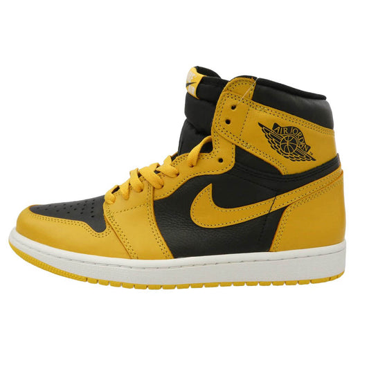 NIKE ナイキ 555088-701 AIR JORDAN 1 HIGH OG POLLEN AJ1 エアジョーダン1 パラン ハイカットスニーカー ブラック系 イエロー系 27cm【新古品】【未使用】【中古】