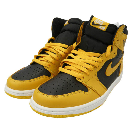 NIKE ナイキ 555088-701 AIR JORDAN 1 HIGH OG POLLEN AJ1 エアジョーダン1 パラン ハイカットスニーカー ブラック系 イエロー系 27cm【新古品】【未使用】【中古】
