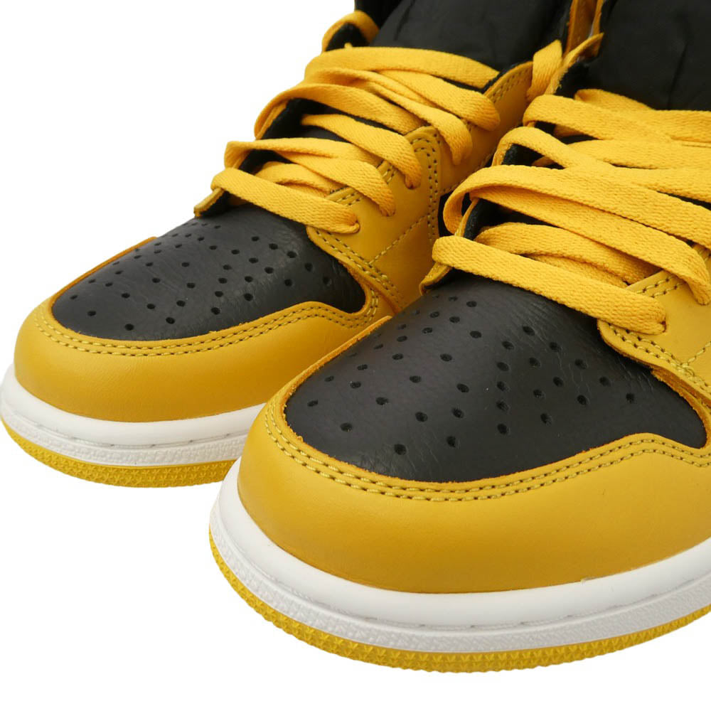 NIKE ナイキ 555088-701 AIR JORDAN 1 HIGH OG POLLEN AJ1 エアジョーダン1 パラン ハイカットスニーカー ブラック系 イエロー系 27cm【新古品】【未使用】【中古】