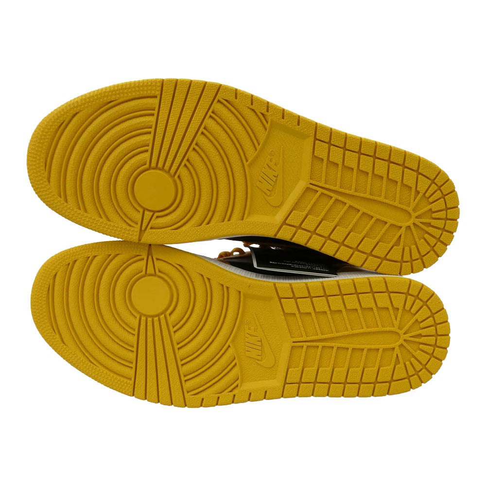NIKE ナイキ 555088-701 AIR JORDAN 1 HIGH OG POLLEN AJ1 エアジョーダン1 パラン ハイカットスニーカー ブラック系 イエロー系 27cm【新古品】【未使用】【中古】