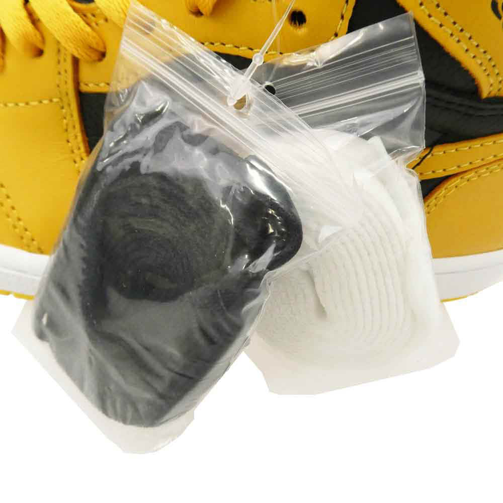 NIKE ナイキ 555088-701 AIR JORDAN 1 HIGH OG POLLEN AJ1 エアジョーダン1 パラン ハイカットスニーカー ブラック系 イエロー系 27cm【新古品】【未使用】【中古】