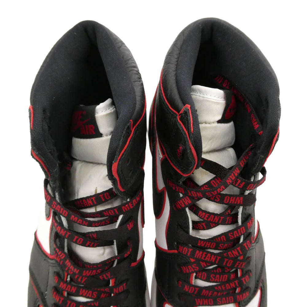 NIKE ナイキ 555088-062 Air Jordan 1 Retro High OG Blood Line ナイキ エアジョーダン1 レトロ ハイ OG ブラッドライン スニーカー マルチカラー系 27cm【極上美品】【中古】