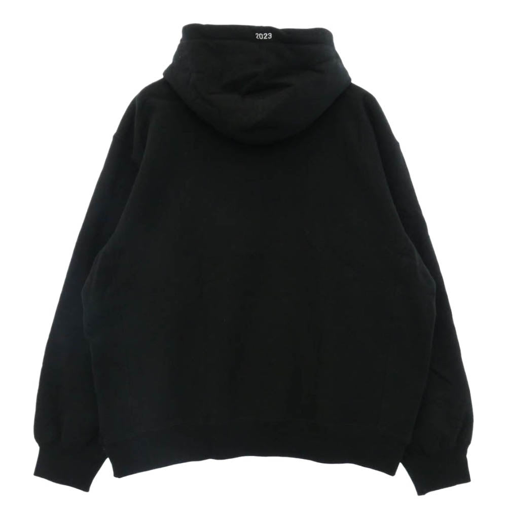 Supreme シュプリーム 23SS Motion Logo Hooded Sweatshirt モーションロゴフーデッドスウェットシャツ プルオーバー パーカー ブラック系 L【極上美品】【中古】