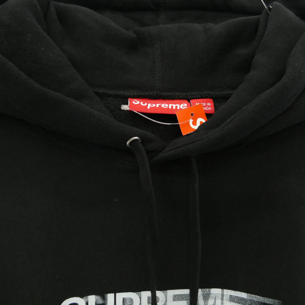 Supreme シュプリーム 23SS Motion Logo Hooded Sweatshirt モーションロゴフーデッドスウェットシャツ プルオーバー パーカー ブラック系 L【極上美品】【中古】
