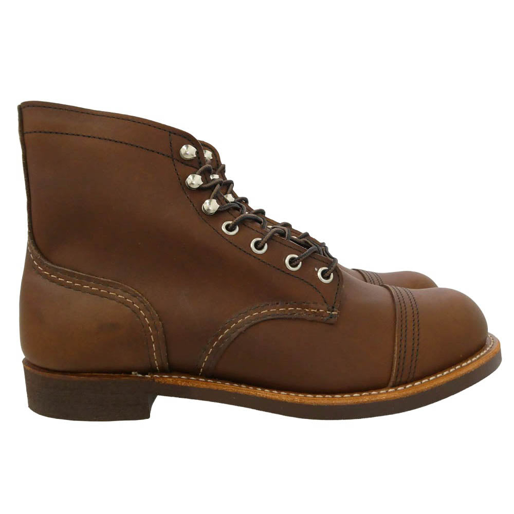 RED WING レッドウィング 8111 Iron Ranger アイアンレンジャー アンバーハーネス ブーツ ブラウン系 US8【極上美品】【中古】