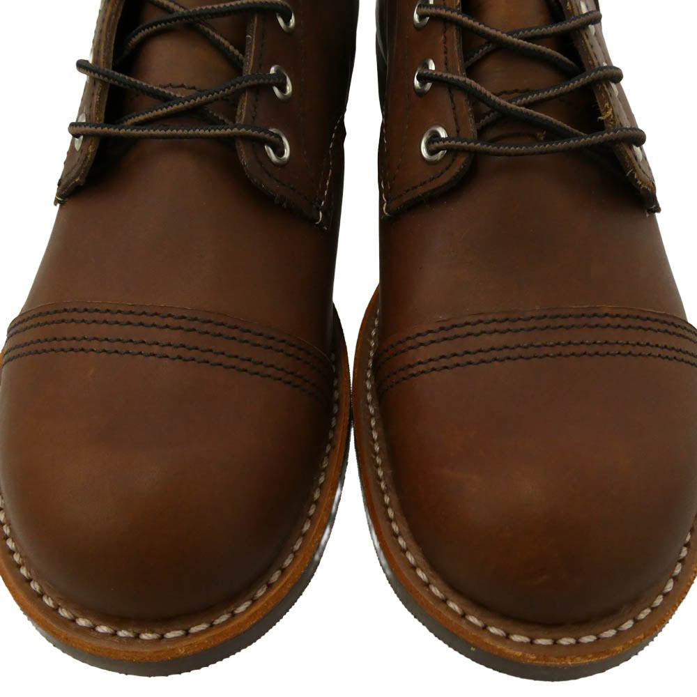 RED WING レッドウィング 8111 Iron Ranger アイアンレンジャー アンバーハーネス ブーツ ブラウン系 US8【極上美品】【中古】