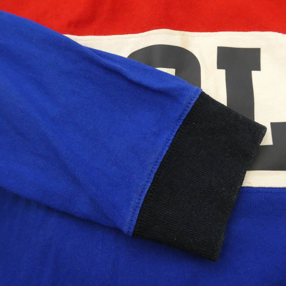 POLO RALPH LAUREN ポロ・ラルフローレン CUSTOM SLIM FIT カスタム スリム フィット 長袖 ラガー シャツ 赤×白×青 レッド系【中古】