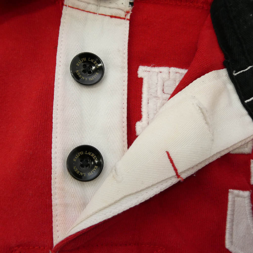POLO RALPH LAUREN ポロ・ラルフローレン CUSTOM FIT カスタムフィット 長袖 ラガー シャツ 赤系 レッド系 M【中古】