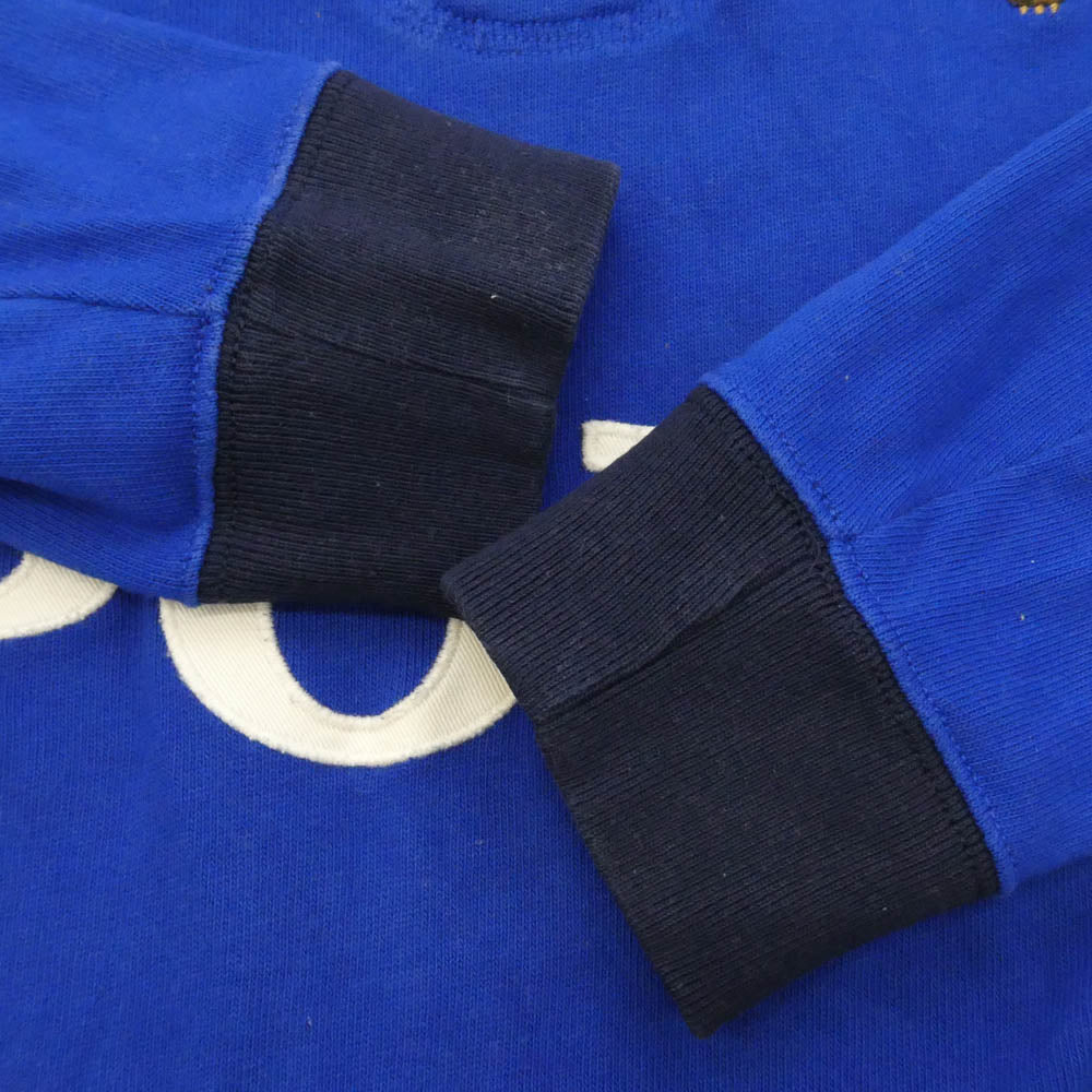 POLO RALPH LAUREN ポロ・ラルフローレン ポロベア 長袖 ラガー シャツ 青系 ブルー系 M【中古】
