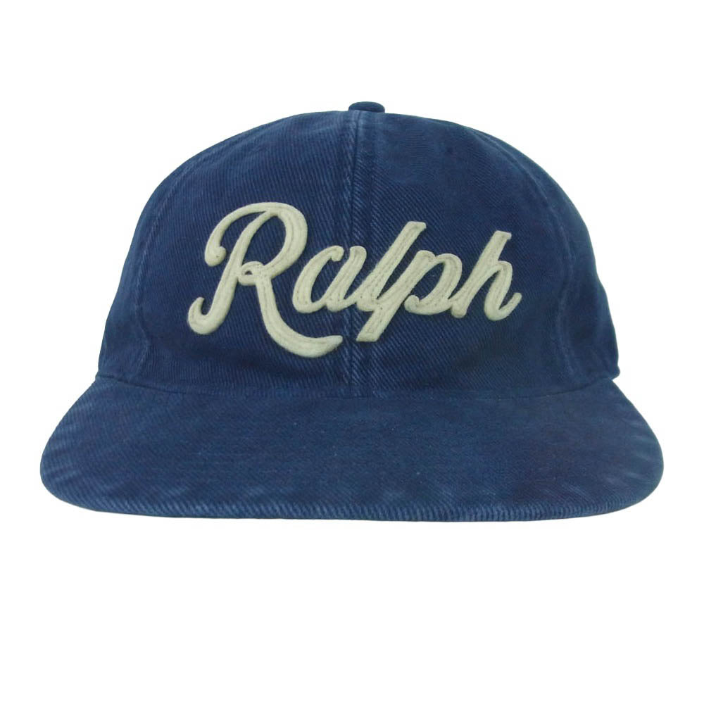 POLO RALPH LAUREN ポロ・ラルフローレン 710901609001 Ralph AUTHENTIC BASEBALL CAP ユーズド加工 コットンツイル ベースボール キャップ ネイビー系 ONE【新古品】【未使用】【中古】