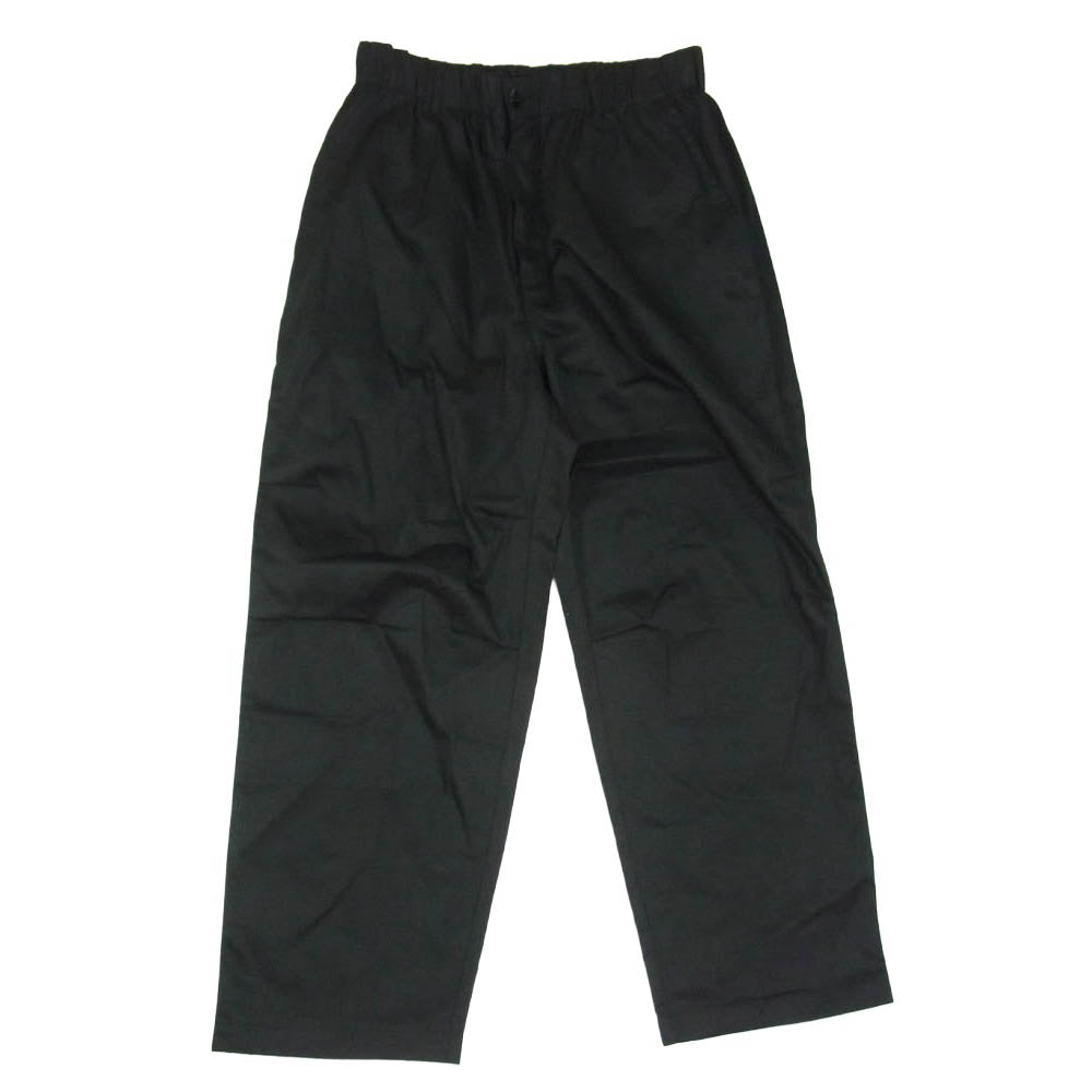COOKMAN クックマン イージー 無地 ポリエステル シェフパンツ ブラック系 L【中古】