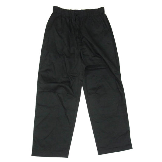 COOKMAN クックマン イージー 無地 ポリエステル シェフパンツ ブラック系 L【中古】
