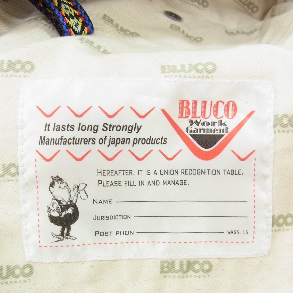 BLUCO WORK GARMENT ブルコ チノ トラウザーズ 無地 パンツ ブラック系 L【中古】