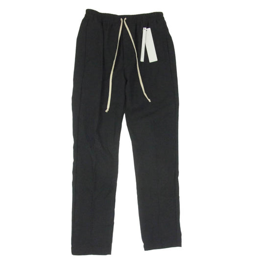 Rick Owens リックオウエンス 24AW RU02D6390-WGP PORTERVILLE期 Drawstring Slim Long ドローストリング トラックパンツ ブラック系 50【中古】