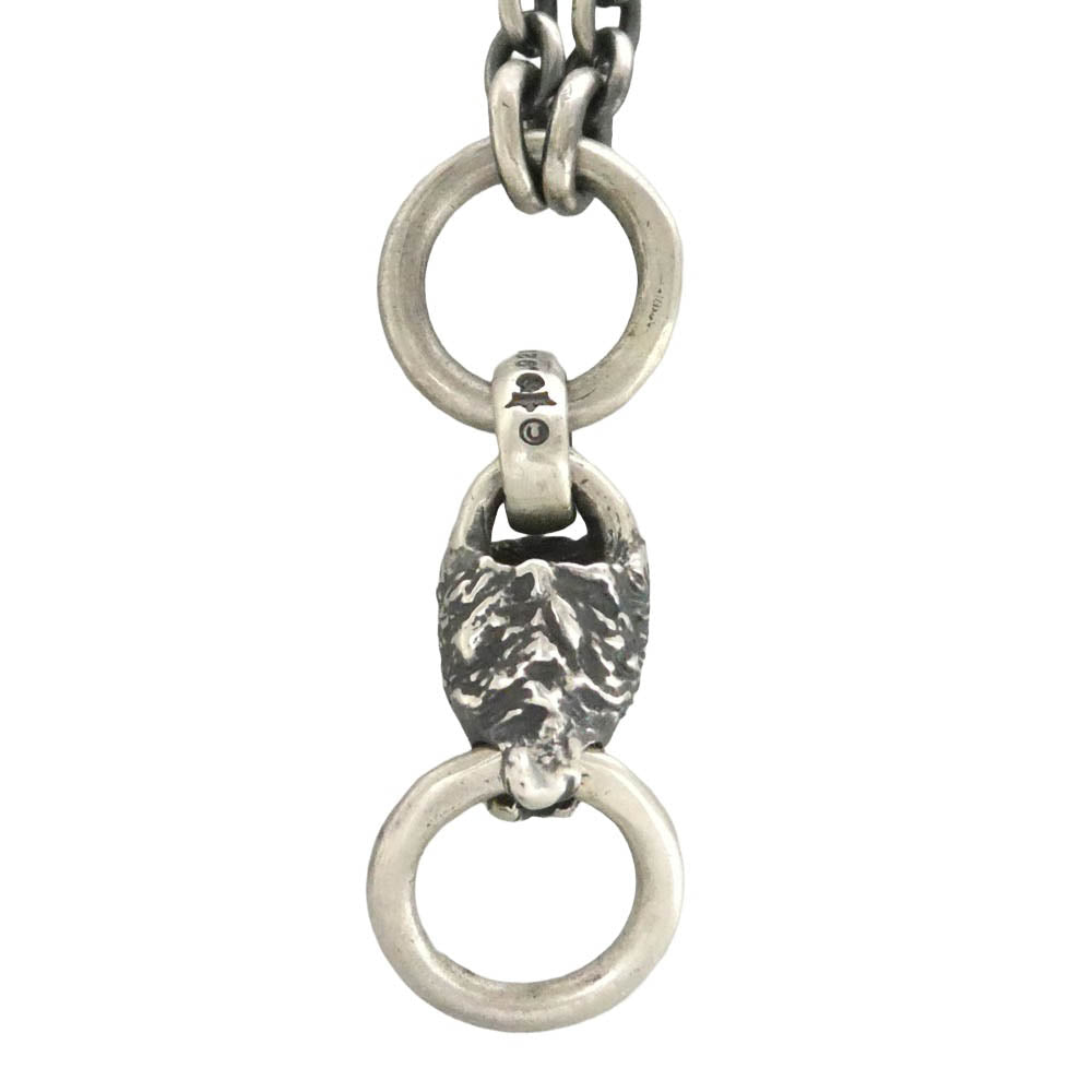 GABOR ガボール N-21 ギャランティカード付属 ホールディング Gaboratory Quarter Lion & 6Chain Necklace 60cm H.W.O Gothic Cross ガボラトリー クォーターライオン Tバー ネックレス : ヘビーワイドオーバル ゴシッククロス【中古】