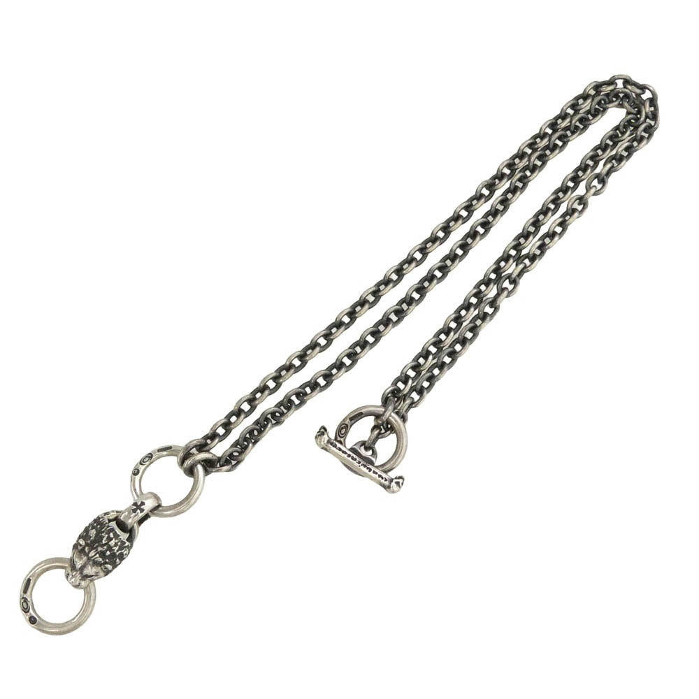 GABOR ガボール N-21 ギャランティカード付属 ホールディング Gaboratory Quarter Lion & 6Chain Necklace 60cm H.W.O Gothic Cross ガボラトリー クォーターライオン Tバー ネックレス : ヘビーワイドオーバル ゴシッククロス【中古】