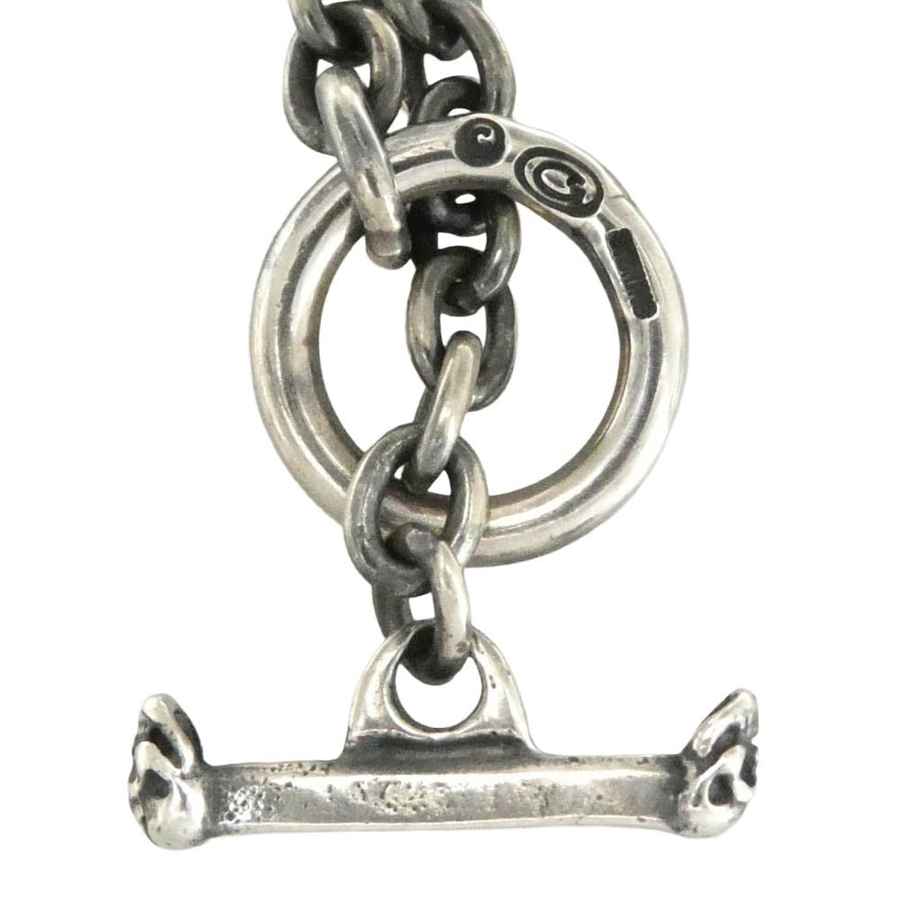 GABOR ガボール N-21 ギャランティカード付属 ホールディング Gaboratory Quarter Lion & 6Chain Necklace 60cm H.W.O Gothic Cross ガボラトリー クォーターライオン Tバー ネックレス : ヘビーワイドオーバル ゴシッククロス【中古】