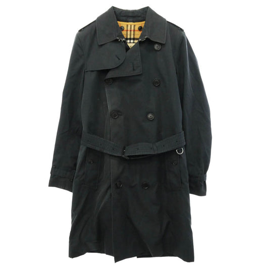 BURBERRY LONDON バーバリー ロンドン イングランド製 英国製 THE KENSINGTON ザ ケンジントン 裏ノバチェック ライナー付き トレンチコート ネイビー系 44【中古】