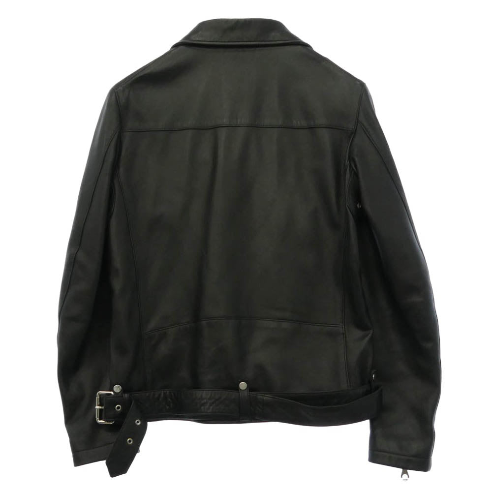 チンクアンタ H-507 羊革 ダブル ライダース レザー ジャケット ブラック系 46【中古】