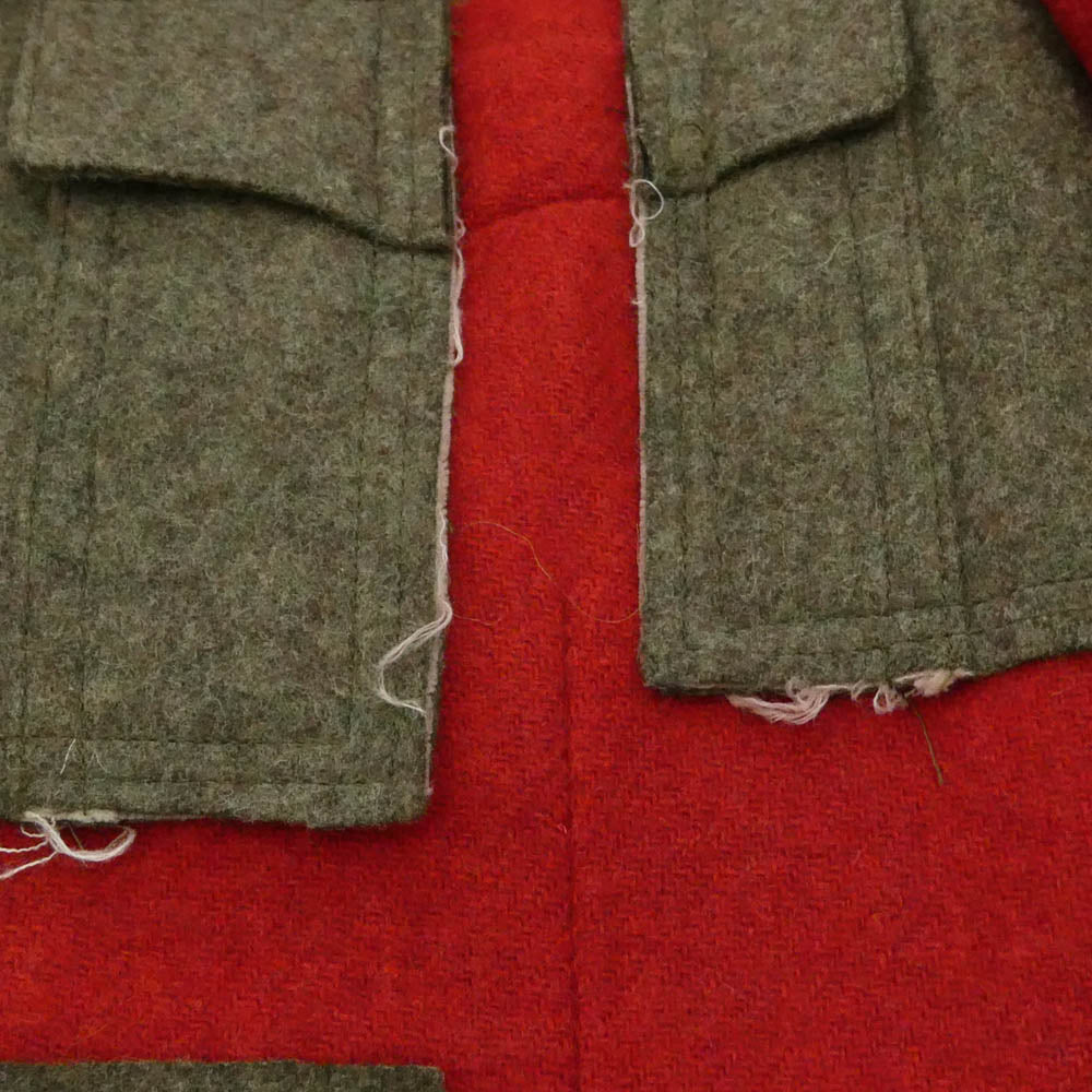 COMME des GARCONS HOMME PLUS コムデギャルソンオムプリュス 25AW AD2025 PP-J036 PATCHWORK WOOL パッチワーク ウール テーラードジャケット レッド系 グレー系 S【中古】