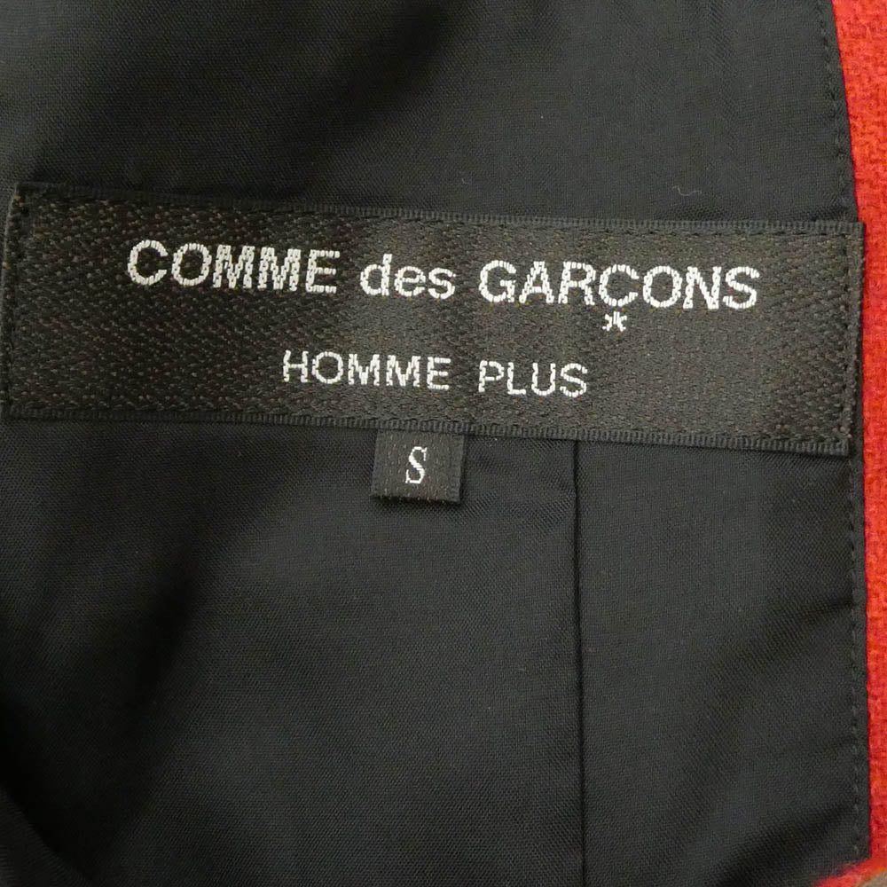 COMME des GARCONS HOMME PLUS コムデギャルソンオムプリュス 25AW AD2025 PP-J036 PATCHWORK WOOL パッチワーク ウール テーラードジャケット レッド系 グレー系 S【中古】